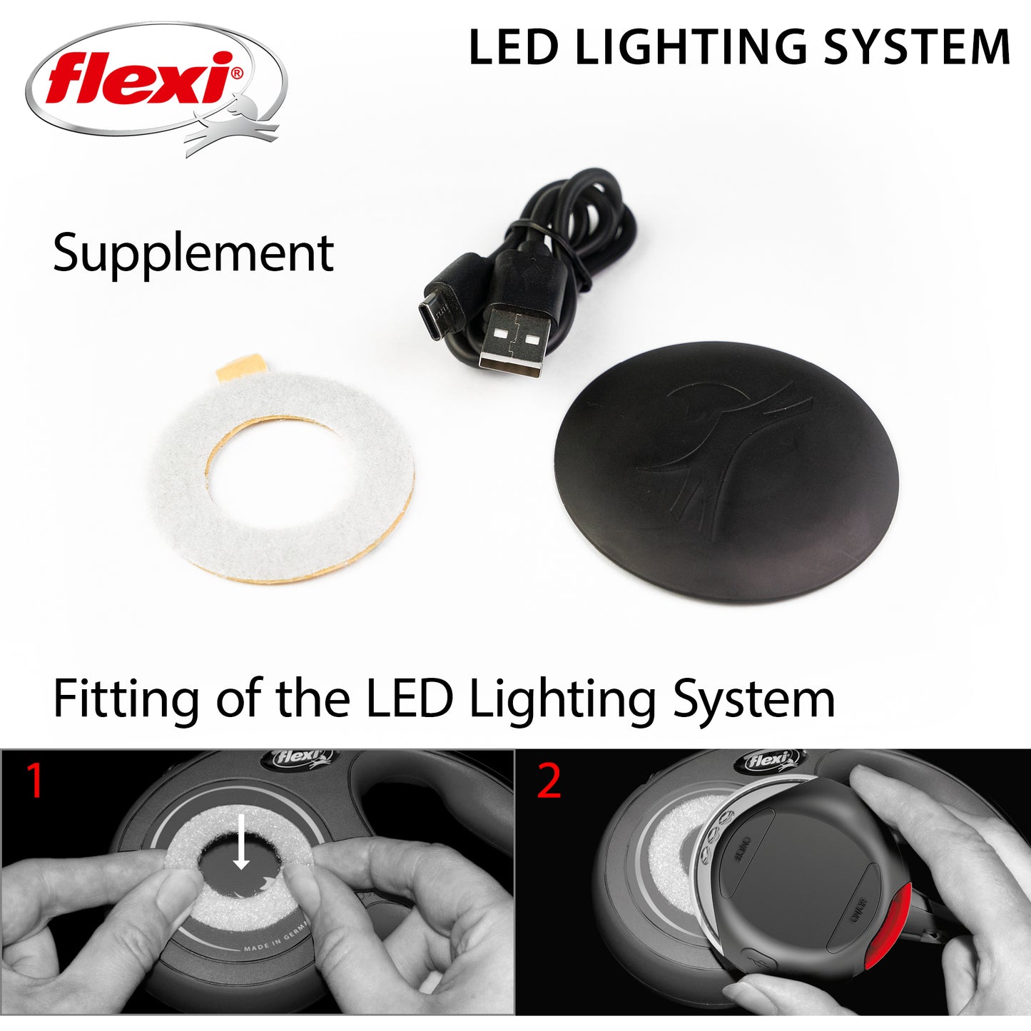 LEDライト USB充電 ブラック フレキシリード 専用アクセサリ