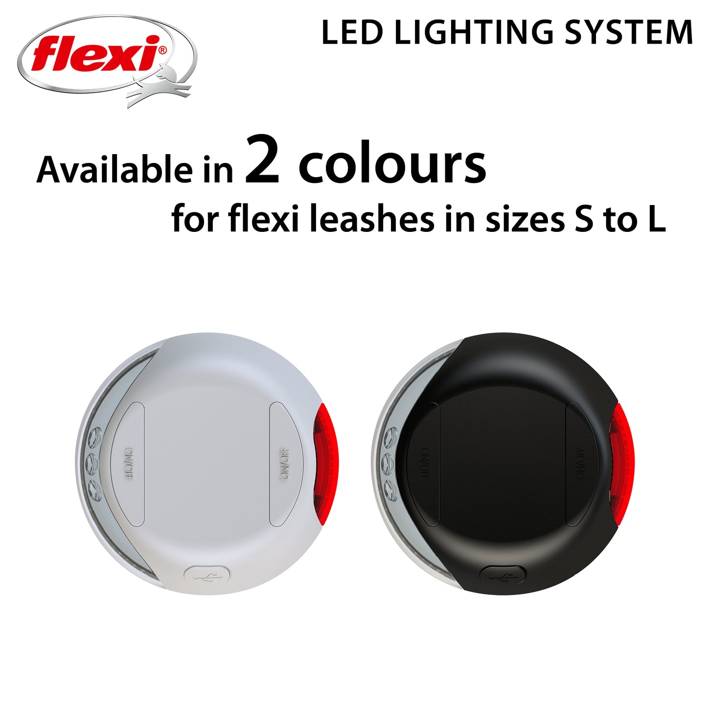 LEDライト USB充電 ライトグレー フレキシリード 専用アクセサリ