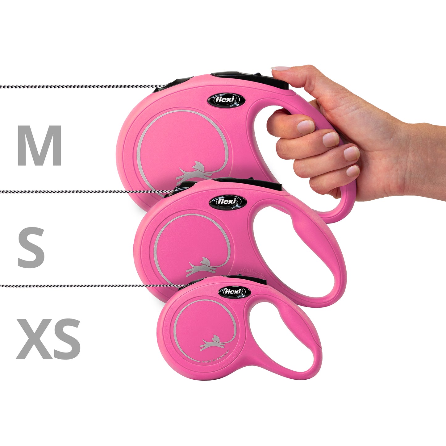 ニュークラシック 小型犬用 コードタイプ 5m ピンク