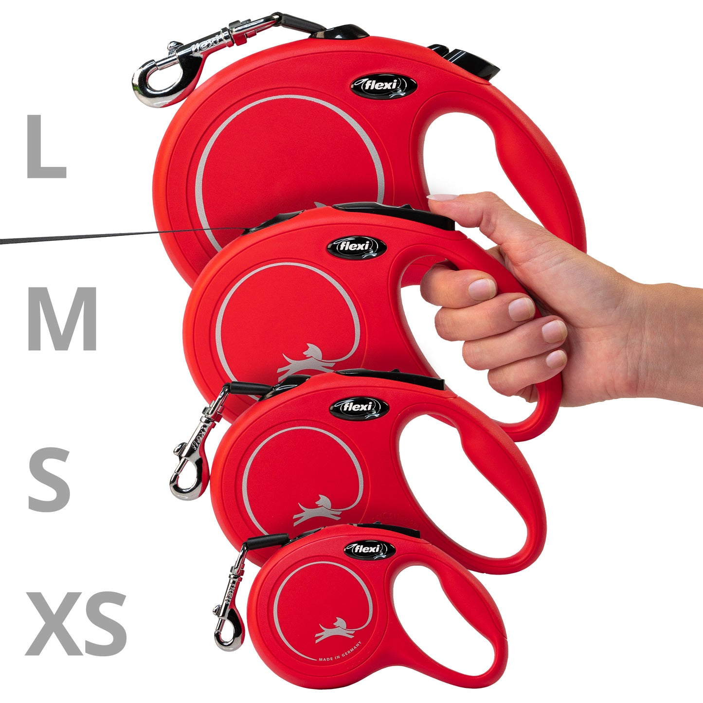 ニュークラシック 超小型犬用 テープタイプ 3m レッド