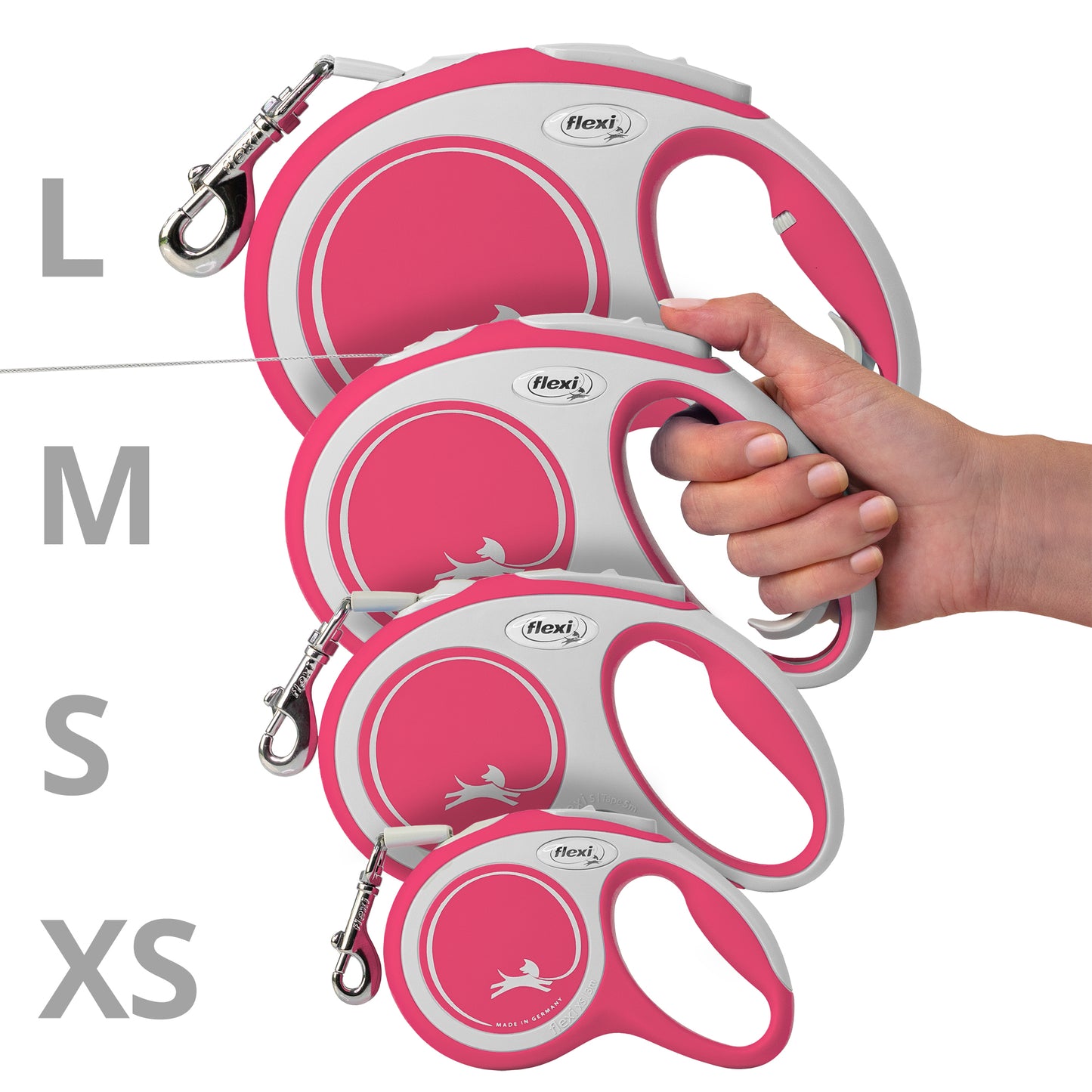 ニューコンフォート 中型犬用 テープタイプ 5m レッド